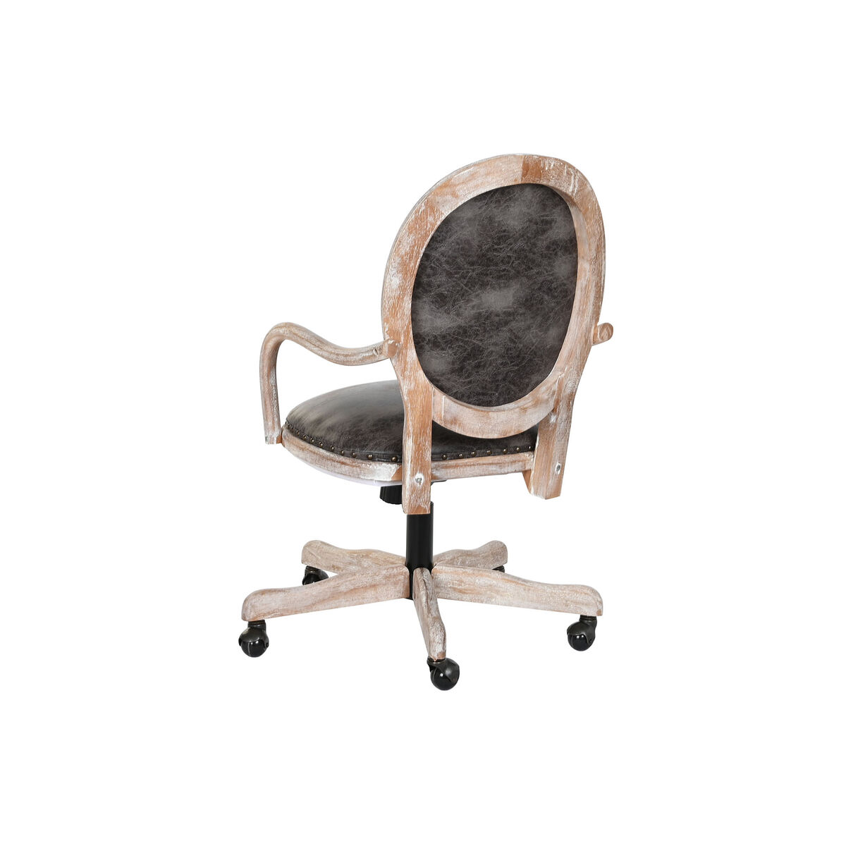 Dining Chair DKD Home Decor Black Dark Brown 52 x 50 x 88 cm-3