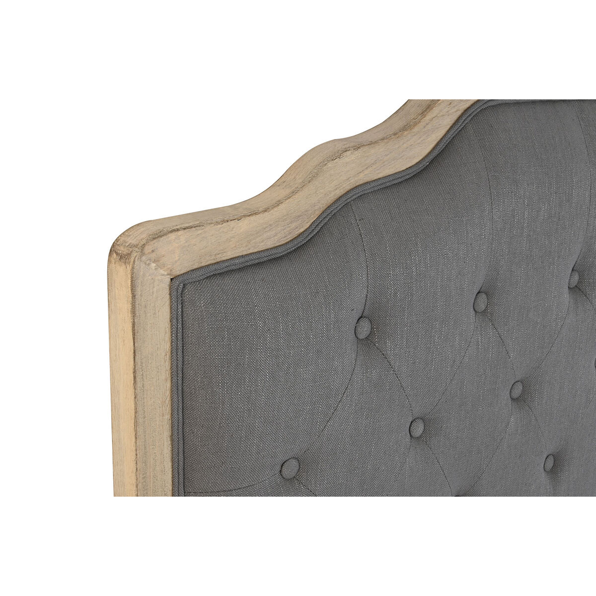 Bettkopf DKD Home Decor Dunkelgrau Eiche 180 x 10 x 120 cm-3