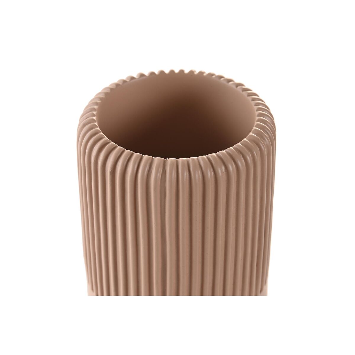 Glass DKD Home Decor 7 x 7 x 11 cm Cement terracotta-2
