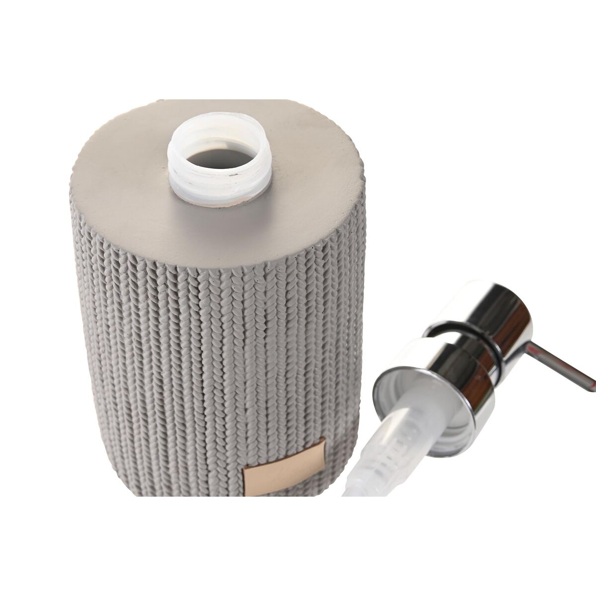 Soap dispenser DKD Home Decor Grey Cement Polypropylene-2