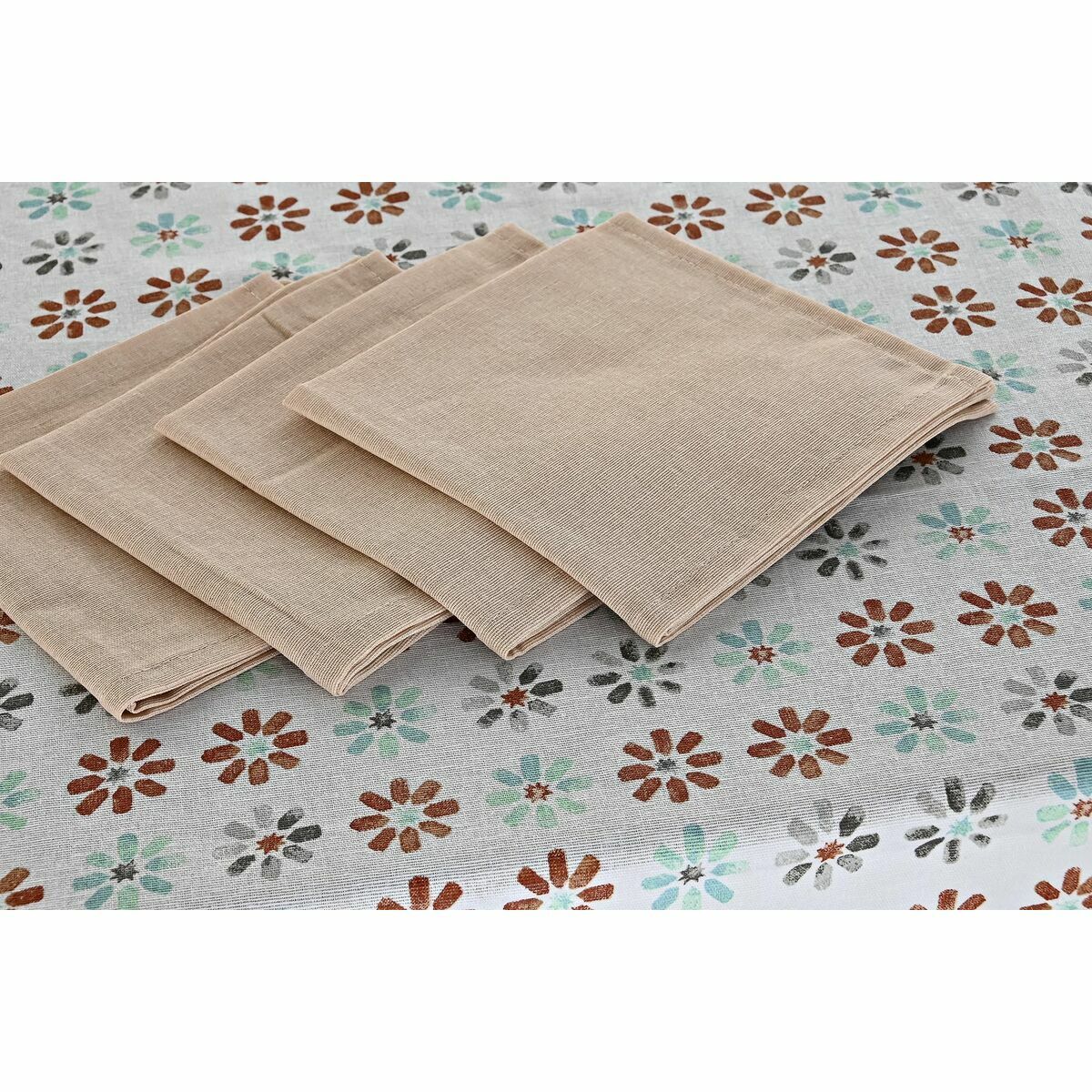Скатерть и салфетки DKD Home Decor 2 штук 150 x 150 x 0,5 cm Серый Небесный синий-2