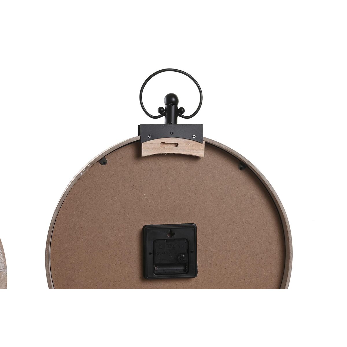 Настенное часы DKD Home Decor 40 x 6,5 x 46 cm Чёрный Коричневый Железо Vintage Деревянный MDF Карта Мира (2 штук)-2