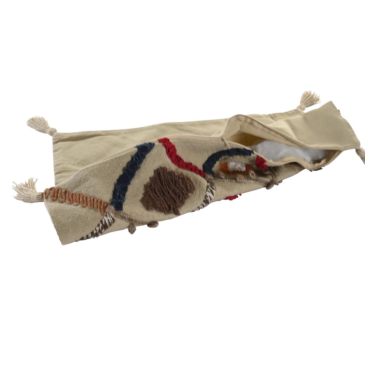 DKD Home Decor Pillow Case 60 x 1 x 40 cm Multicolored Fringe-3