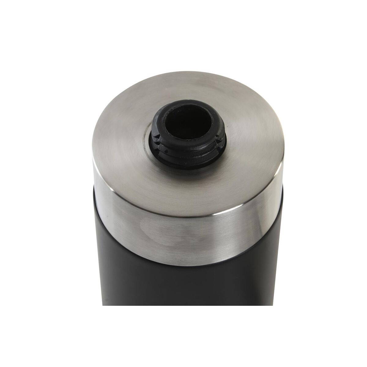 Soap Dispenser DKD Home Decor Silver Black Stainless Steel Resin 7 x 7 x 17 cm-2