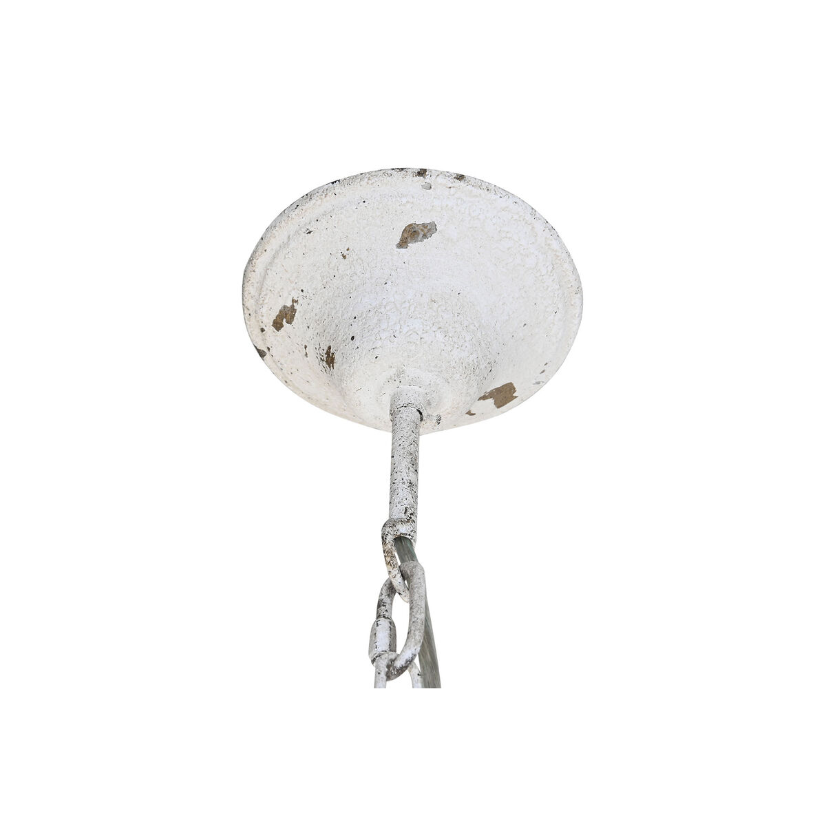 Ceiling lamp DKD Home Decor White Metal Spruce 40 W Vintage Finish aged 220 V 46 x 46 x 62 cm-3