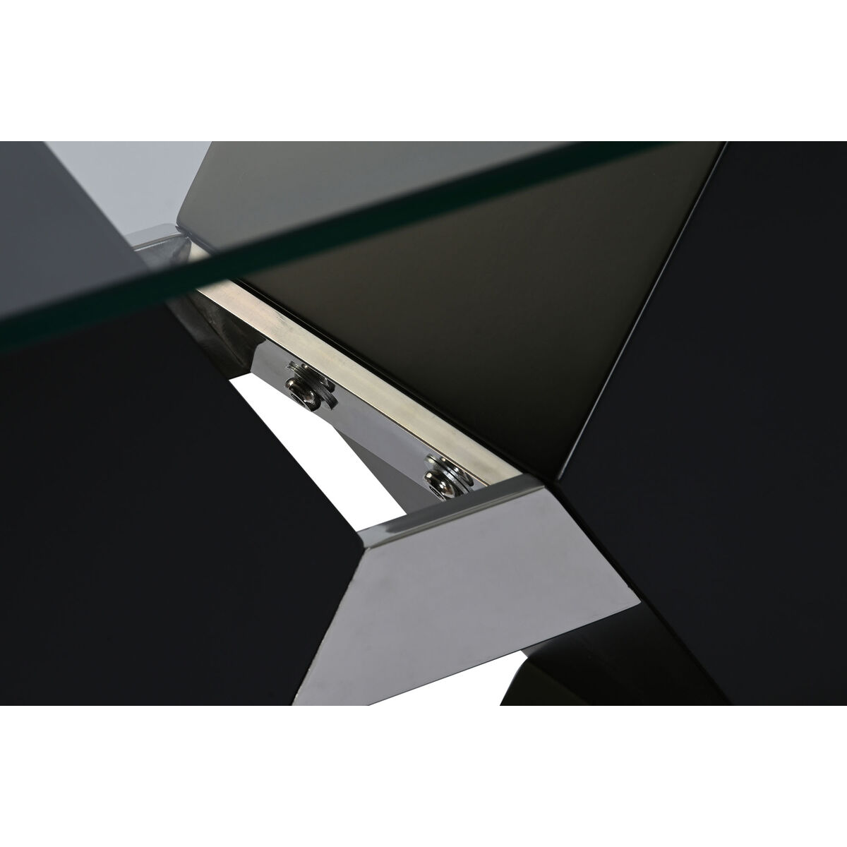 Кофейный столик DKD Home Decor Деревянный 120 x 60 x 45 cm Каленое стекло Деревянный MDF-4