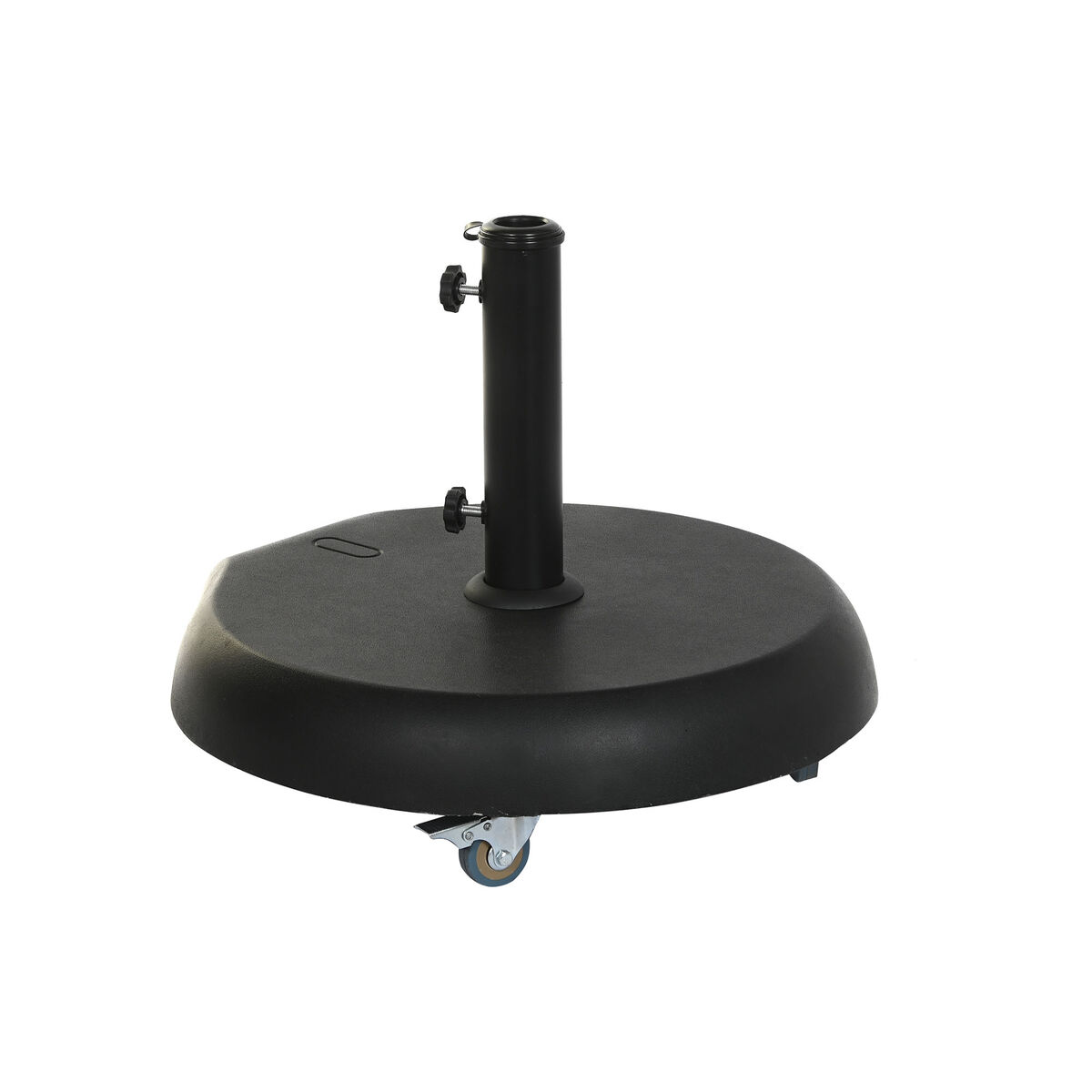 Base para sombrilla de playa DKD Home Decor Acero inoxidable negro Hormigón (54 x 52,5 x 42 cm)
