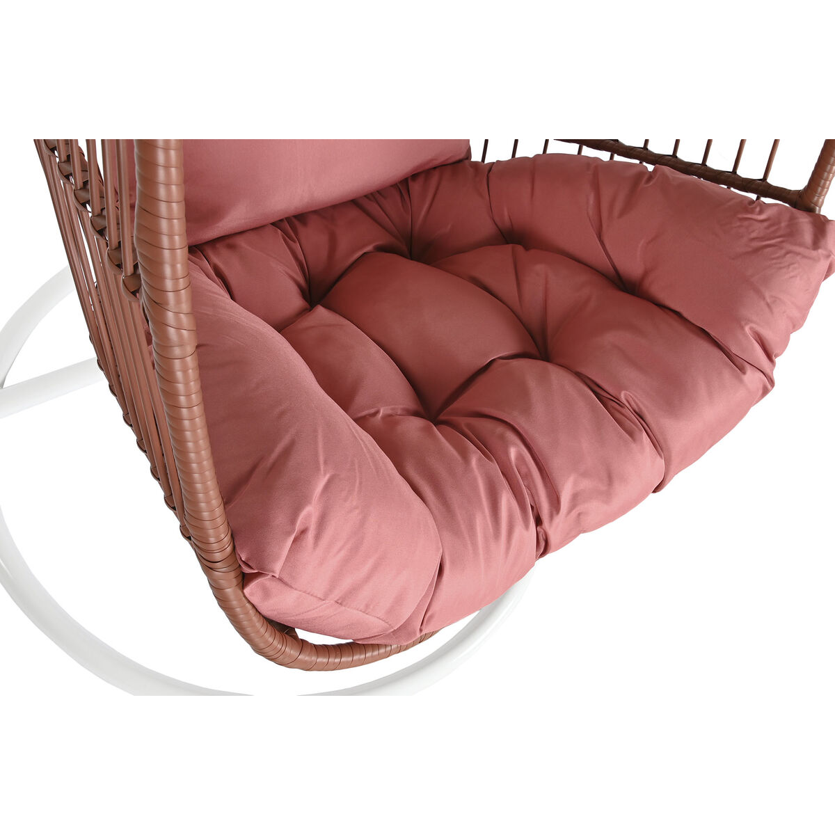 Подвесное садовое кресло DKD Home Decor Белый терракот Алюминий Сталь синтетический ротанг 94 x 100 x 196 cm-4