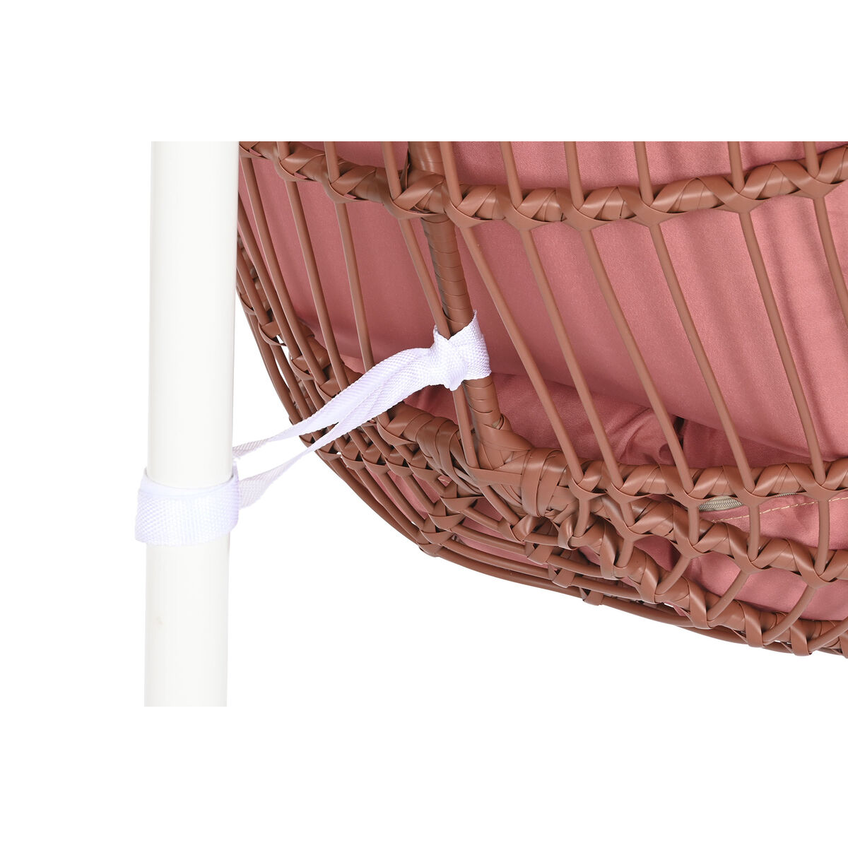 Подвесное садовое кресло DKD Home Decor Белый терракот Алюминий Сталь синтетический ротанг 94 x 100 x 196 cm-8