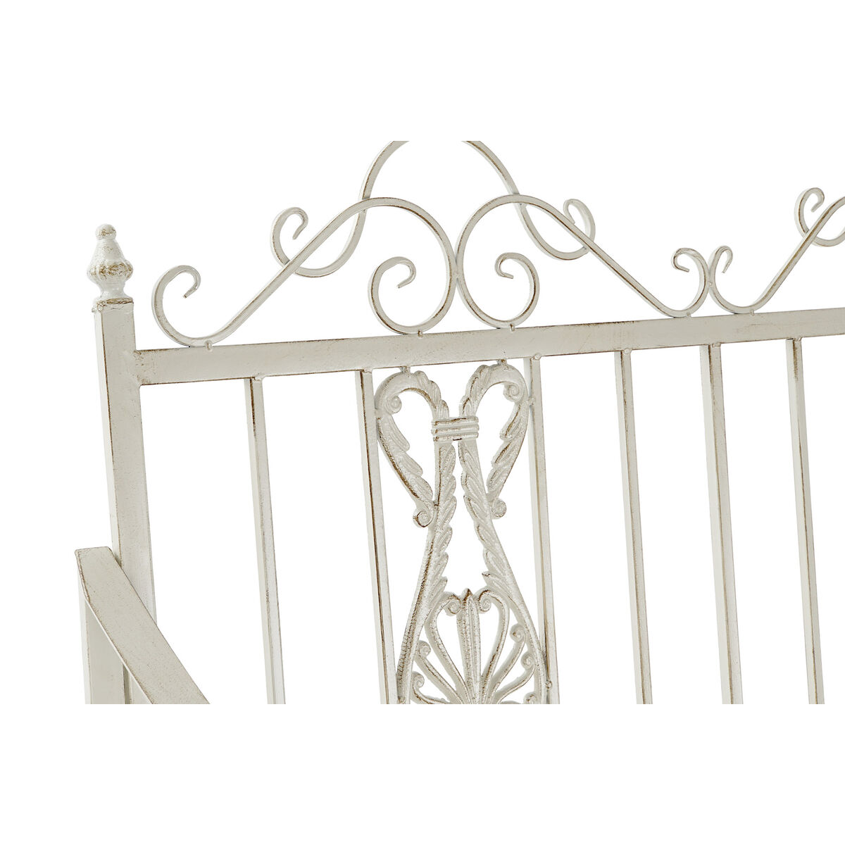 Кресло-качалка DKD Home Decor Металл Алюминий Белый (118 x 90 x 92 cm)-3