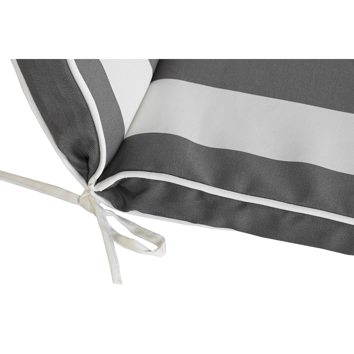 Liegestuhl Kissen DKD Home Decor Hängematte Weiß Grau 190 x 60 x 5 cm-4