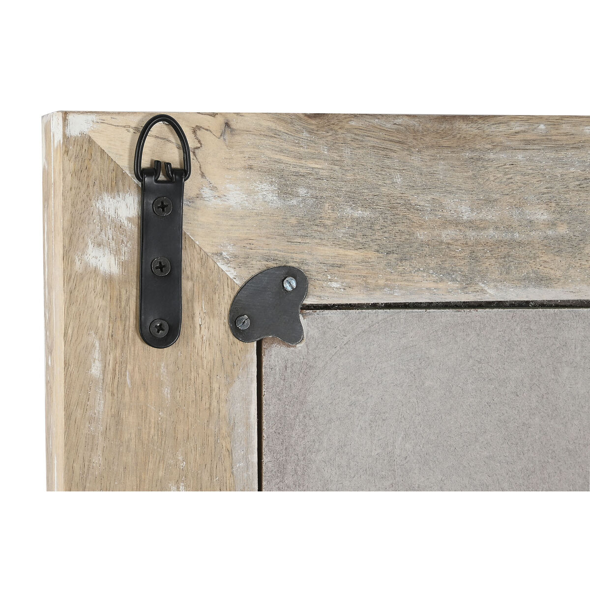 Настенное зеркало DKD Home Decor 55,8 x 7 x 165 cm Коричневый Белый Древесина манго-3