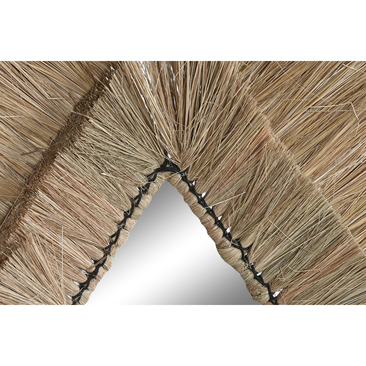 Настінне дзеркало DKD Home Decor 62 x 5 x 80 cm Натуральний сльоза джут-2