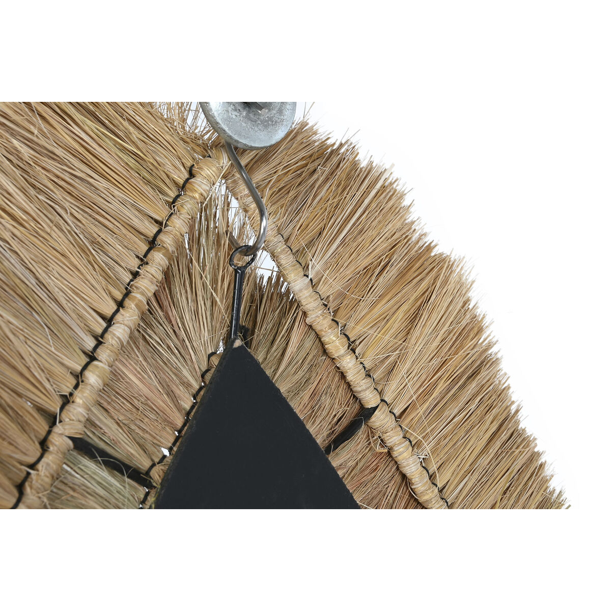 Настінне дзеркало DKD Home Decor 62 x 5 x 80 cm Натуральний сльоза джут-3