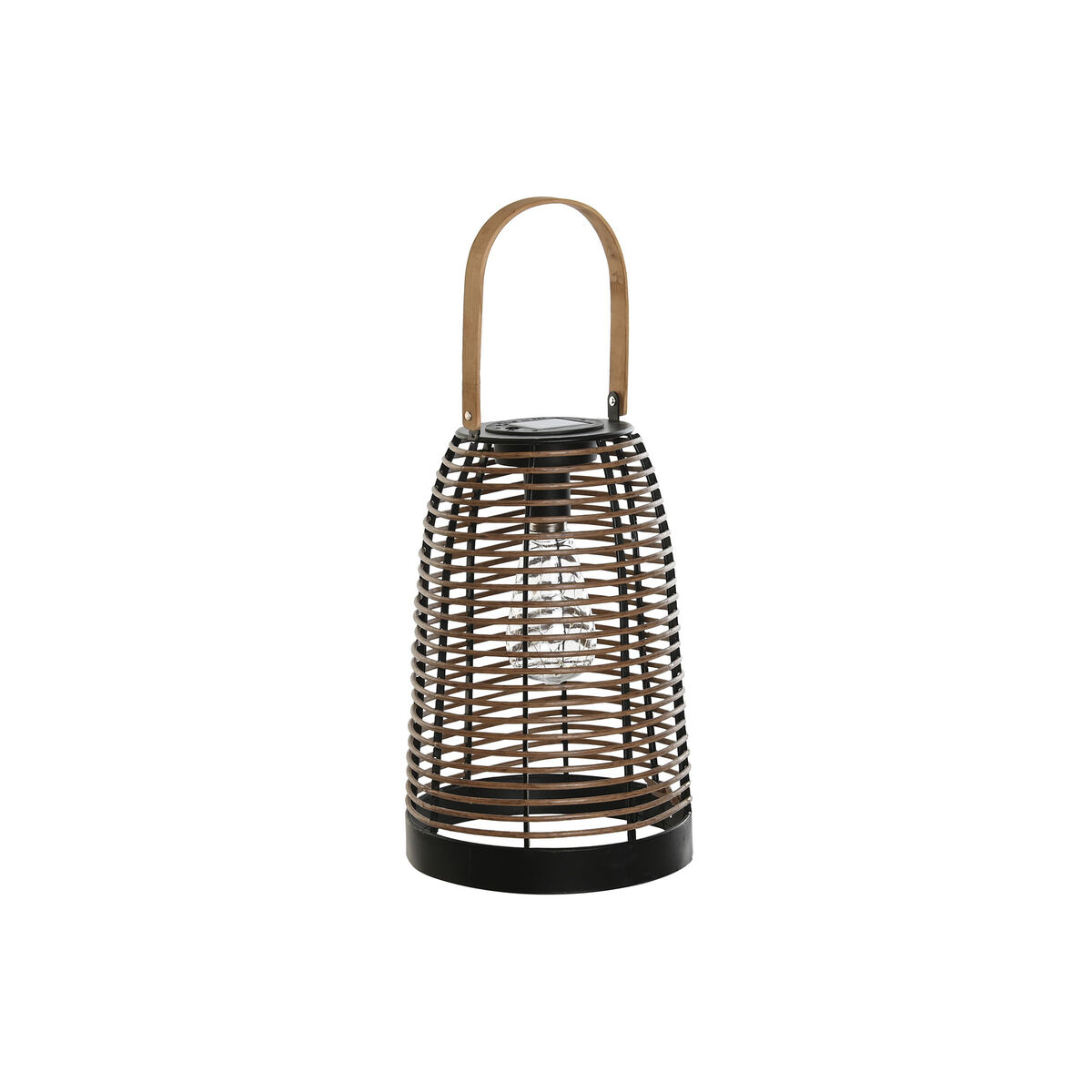 Солнечный светильник DKD Home Decor Коричневый Чёрный Бамбук ротанг 20 x 20 x 45 cm-4