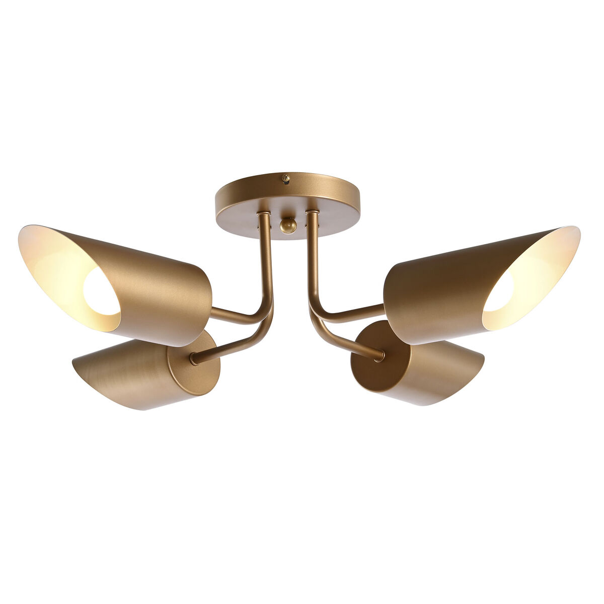 Ceiling lamp DKD Home Decor Gold plated Metal 50 W 70 x 70 x 20 cm-3
