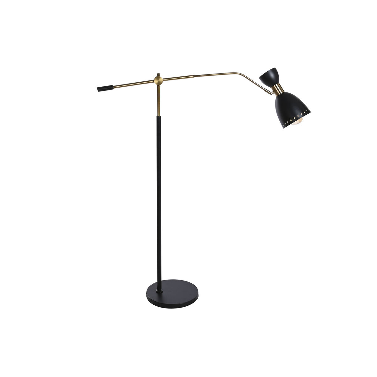 Floor lamp DKD Home Decor 109 x 30 x 168 cm Black Gold Plated Metal 220 V 50 W-3