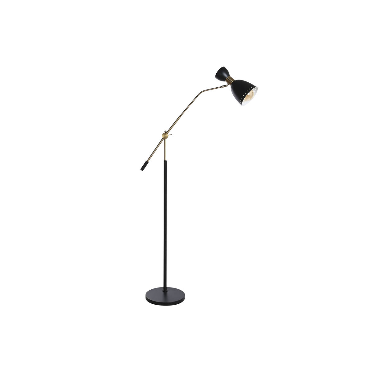 Floor lamp DKD Home Decor 109 x 30 x 168 cm Black Gold Plated Metal 220 V 50 W-6