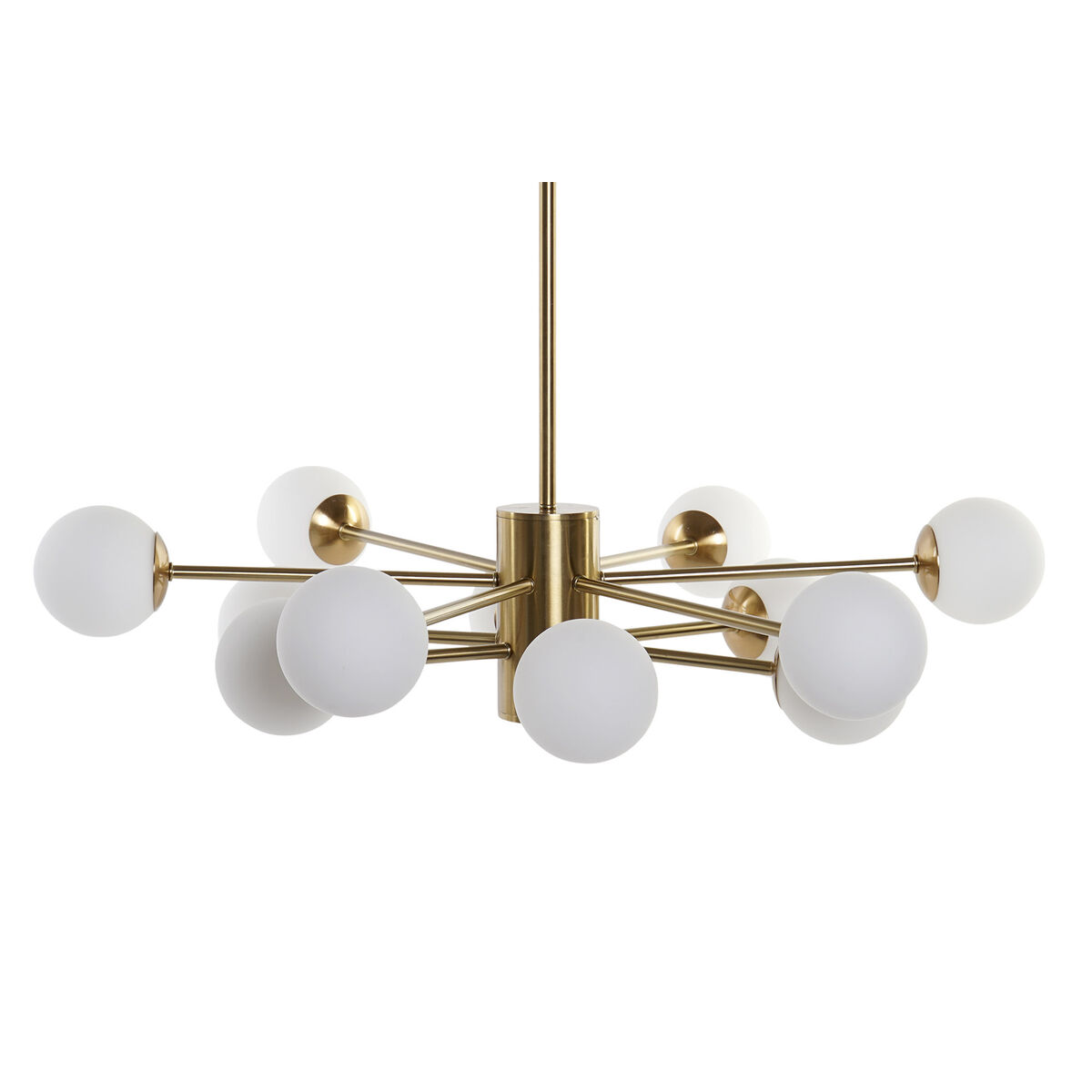 सीलिंग लैंप डीकेडी होम डेकोर 94 x 94 x 145 सेमी ग्लास गोल्ड प्लेटेड मेटल-2