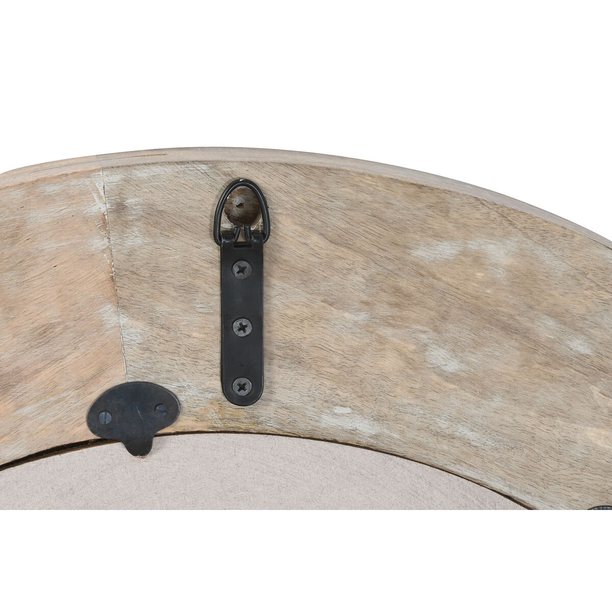 Настенное зеркало DKD Home Decor 76 x 4 x 76 cm Стеклянный Коричневый Белый Mandala Древесина манго Индиец Деревянный MDF Марино-2