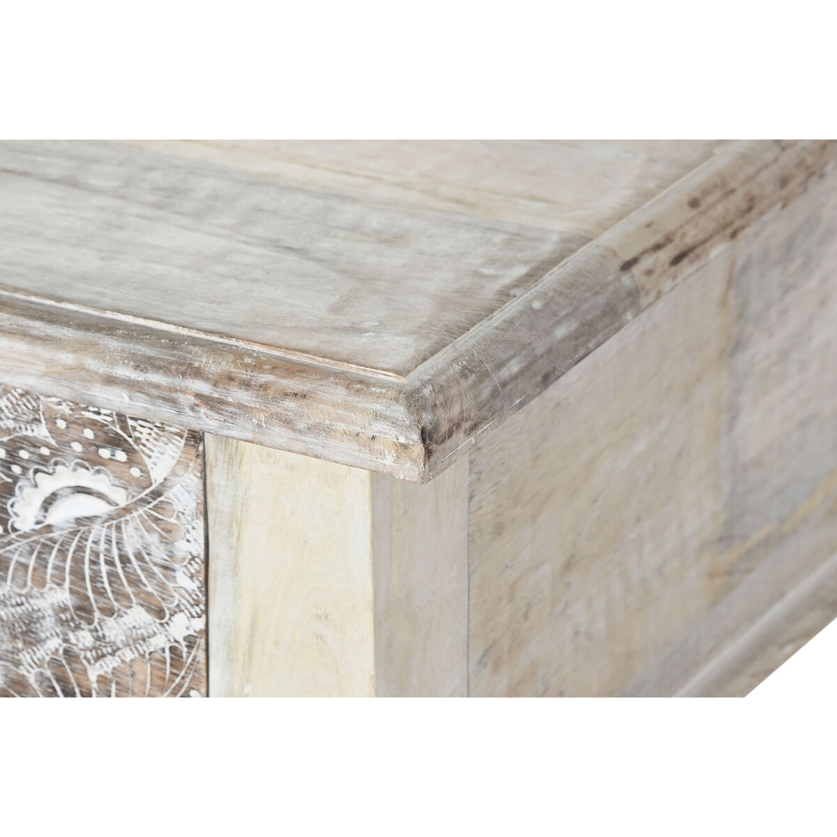 Console DKD Home Decor White Wood Mango 91 x 42 x 81 cm-2