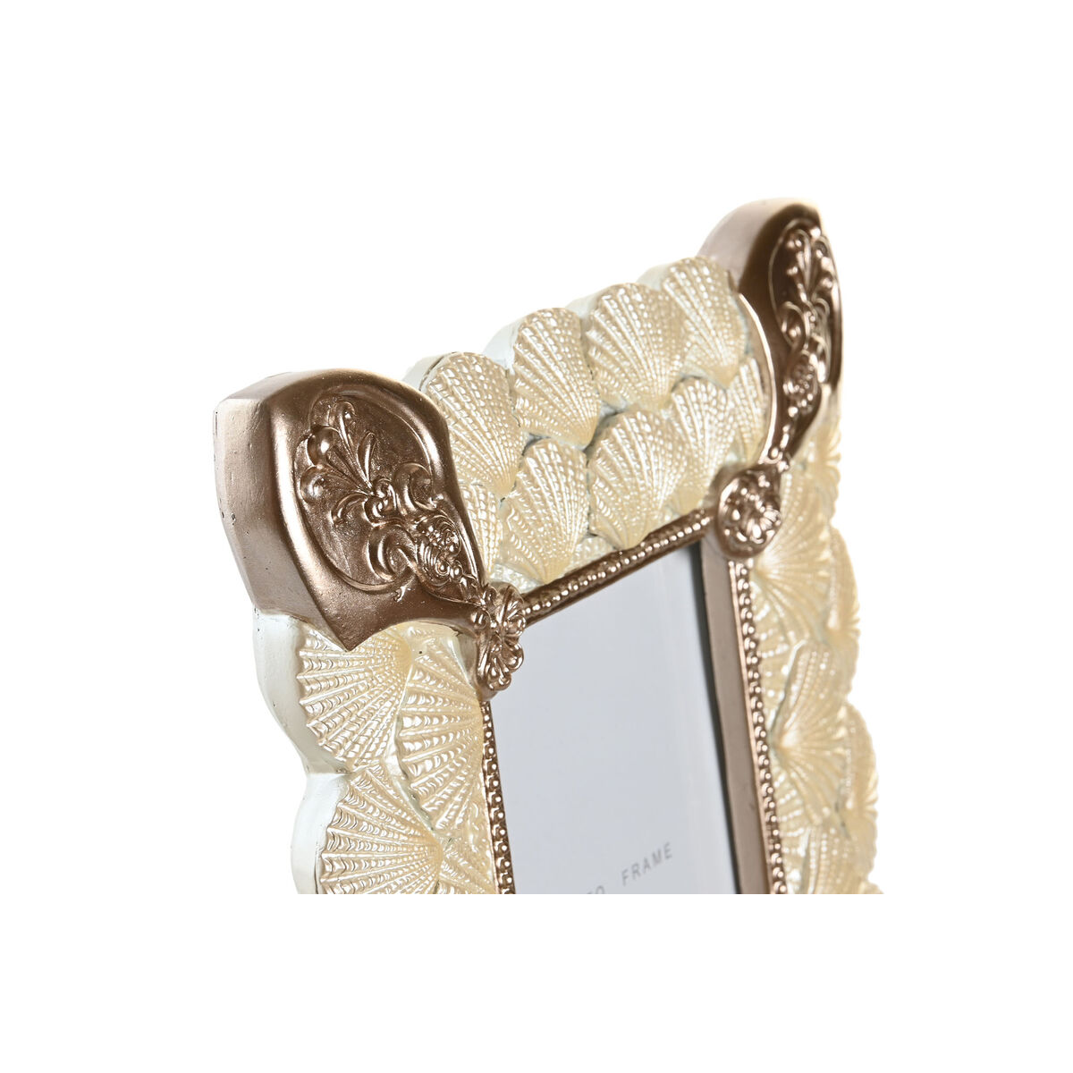 Фото рамка DKD Home Decor 20,4 x 2,5 x 26 cm Медь Белый Смола романтик-3