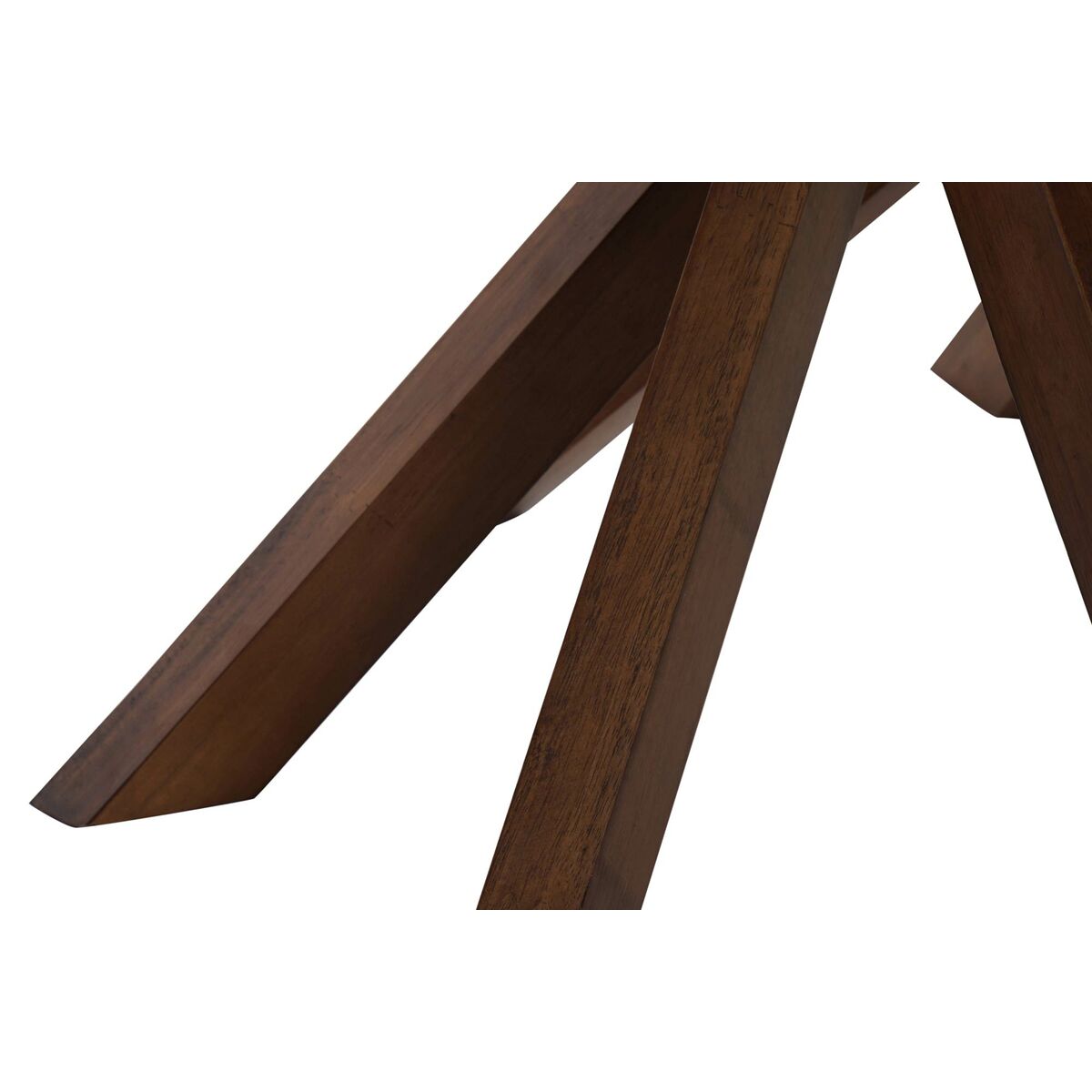 Обеденный стол DKD Home Decor Стеклянный Коричневый Прозрачный Oрех 120 x 120 x 76 cm-4