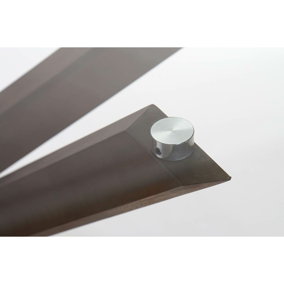 Обеденный стол DKD Home Decor Стеклянный Коричневый Прозрачный Oрех 120 x 120 x 76 cm-6