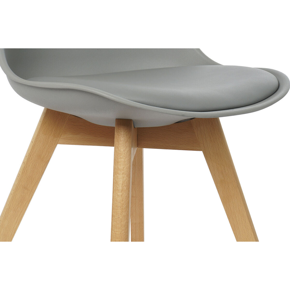 Стуль DKD Home Decor 48 x 55 x 83 cm Поролон Серый Коричневый полипропилен бук-2