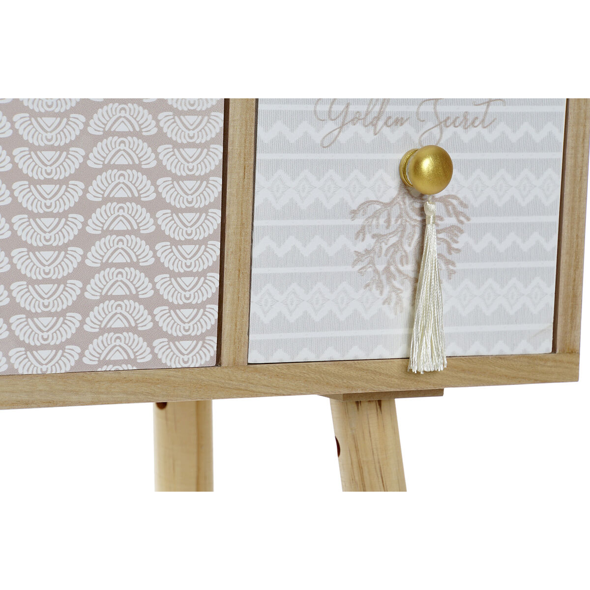 Пойгоҳи DKD Decor Home 80 x 32 x 80 см Вуд табиӣ Павловния-5