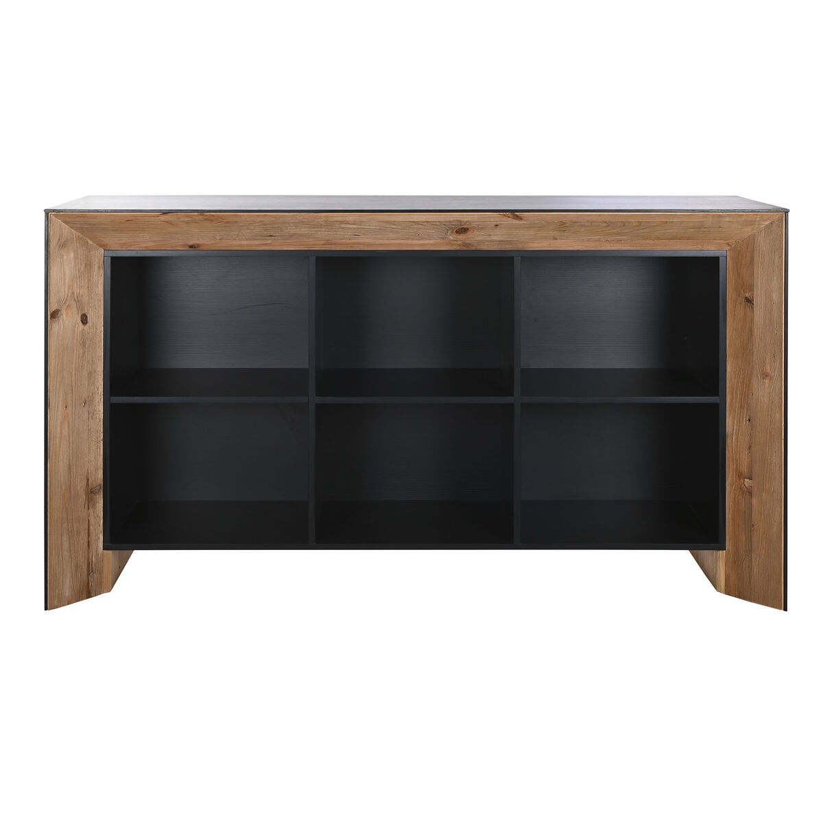 Device DKD Home Decor Brown Black Pine Recycled Wood 182 x 50 x 107-2