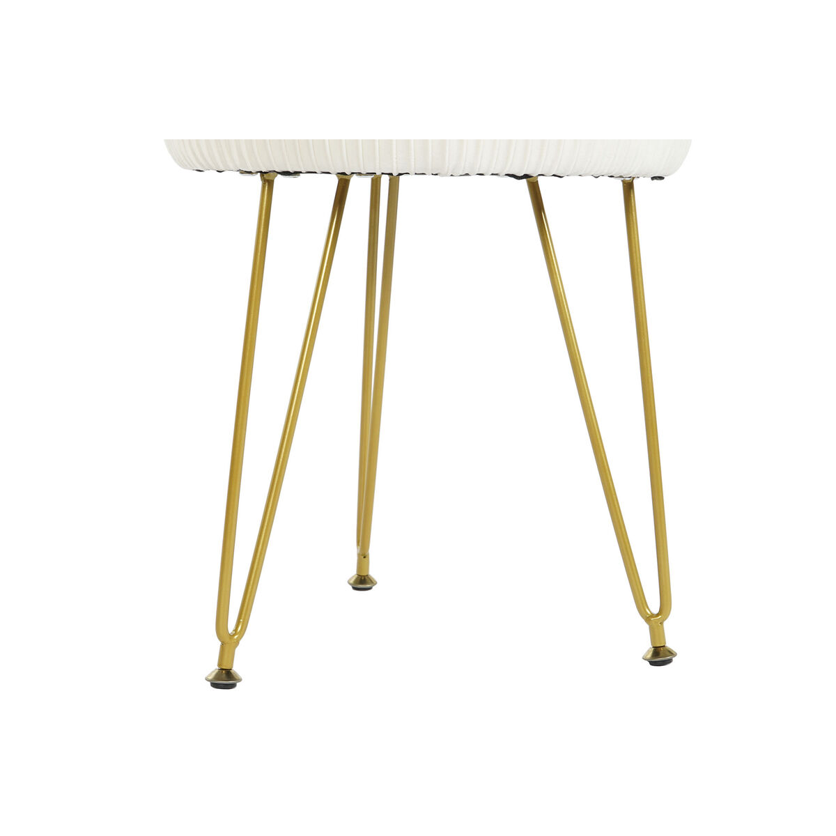 Supporto per i piedi DKD Home Decor 34,5 x 34,5 x 48 cm Metallo Bianco moderno-4