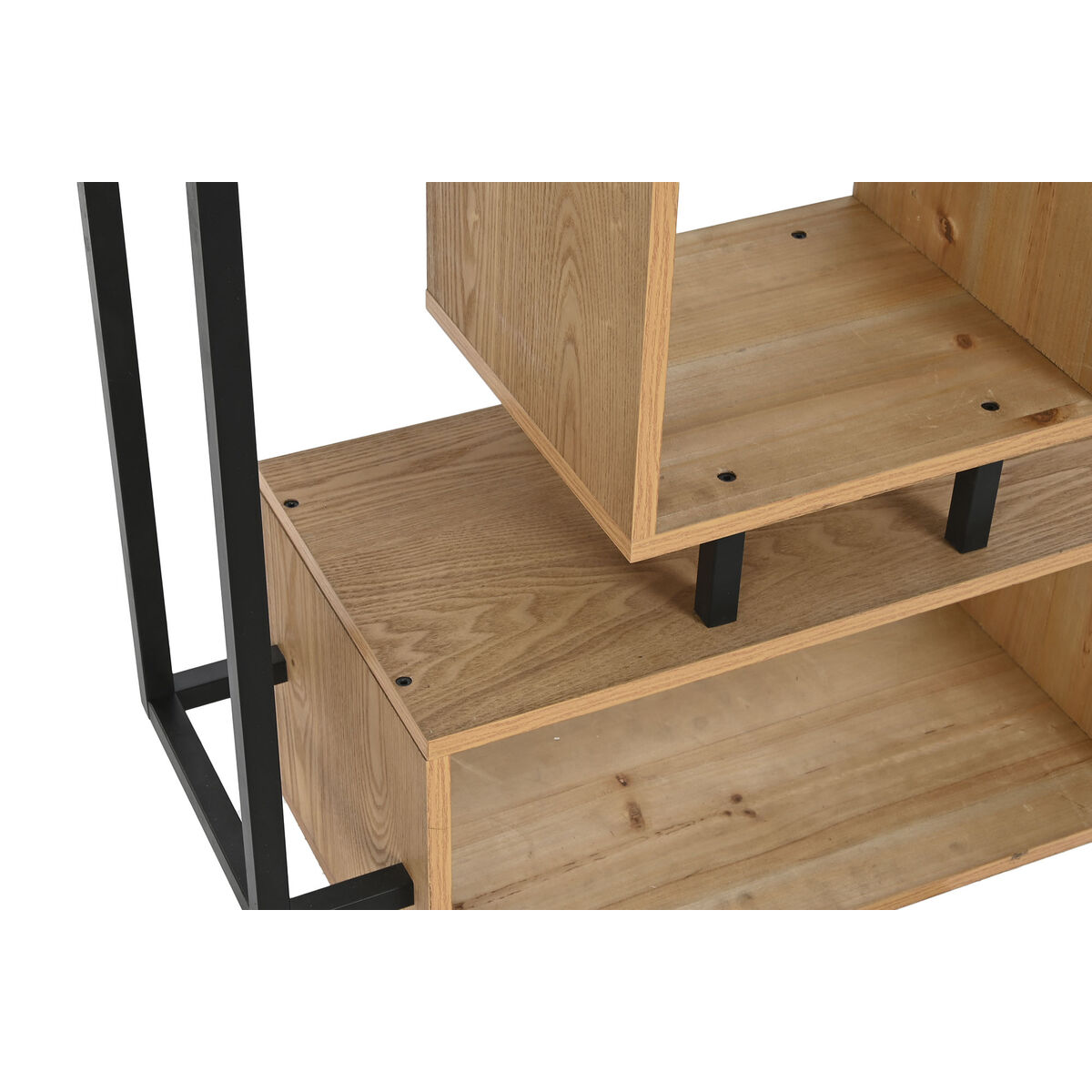 Полка DKD Home Decor Коричневый Чёрный Металл Деревянный MDF 80 x 34 x 80 cm (1)-4