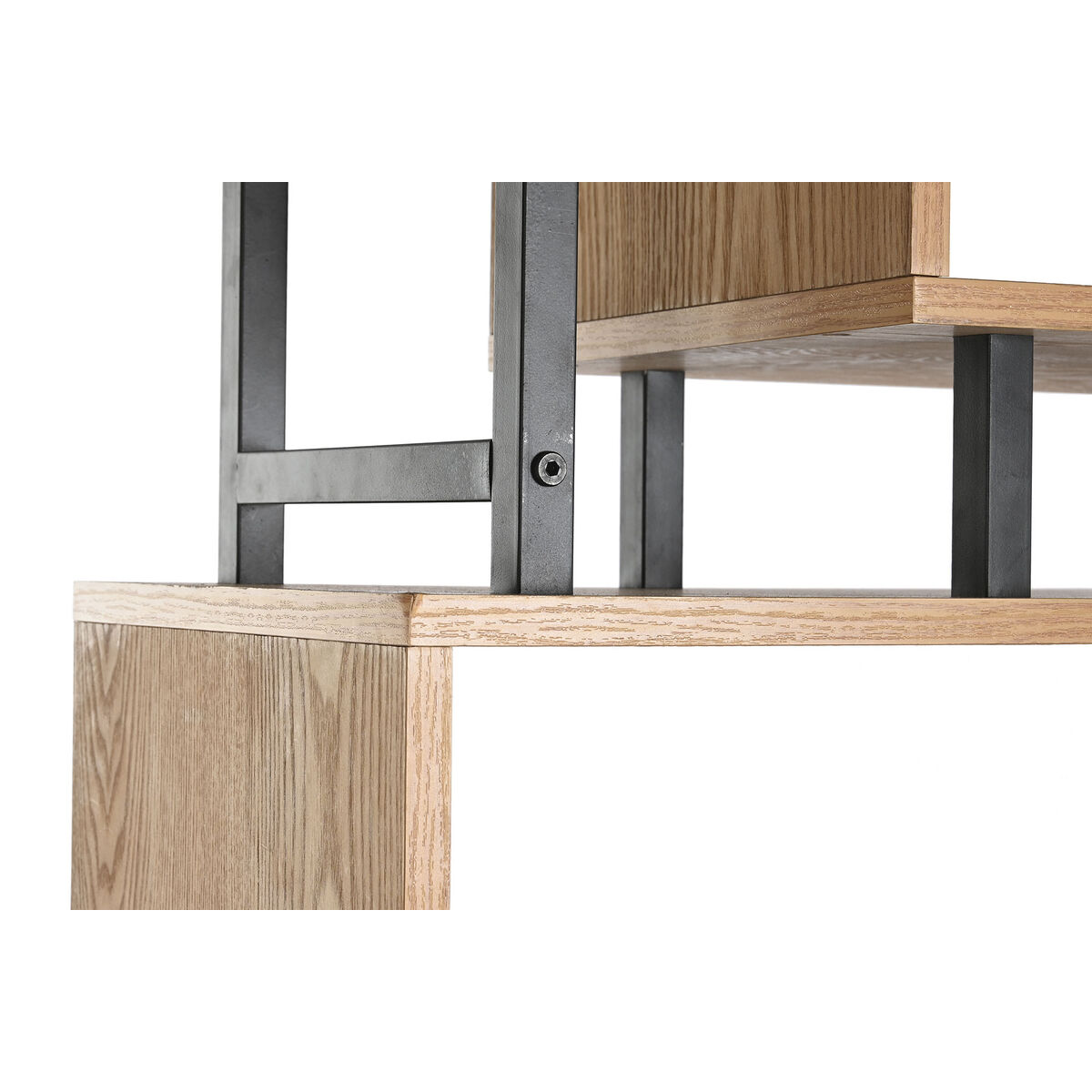 Полка DKD Home Decor Коричневый Чёрный Металл Деревянный MDF 80 x 34 x 80 cm (1)-5