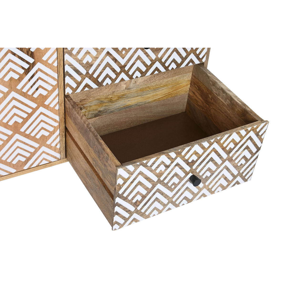 Device DKD Home Decor Natural White Mango Wood (160 x 40 x 85 cm)-6