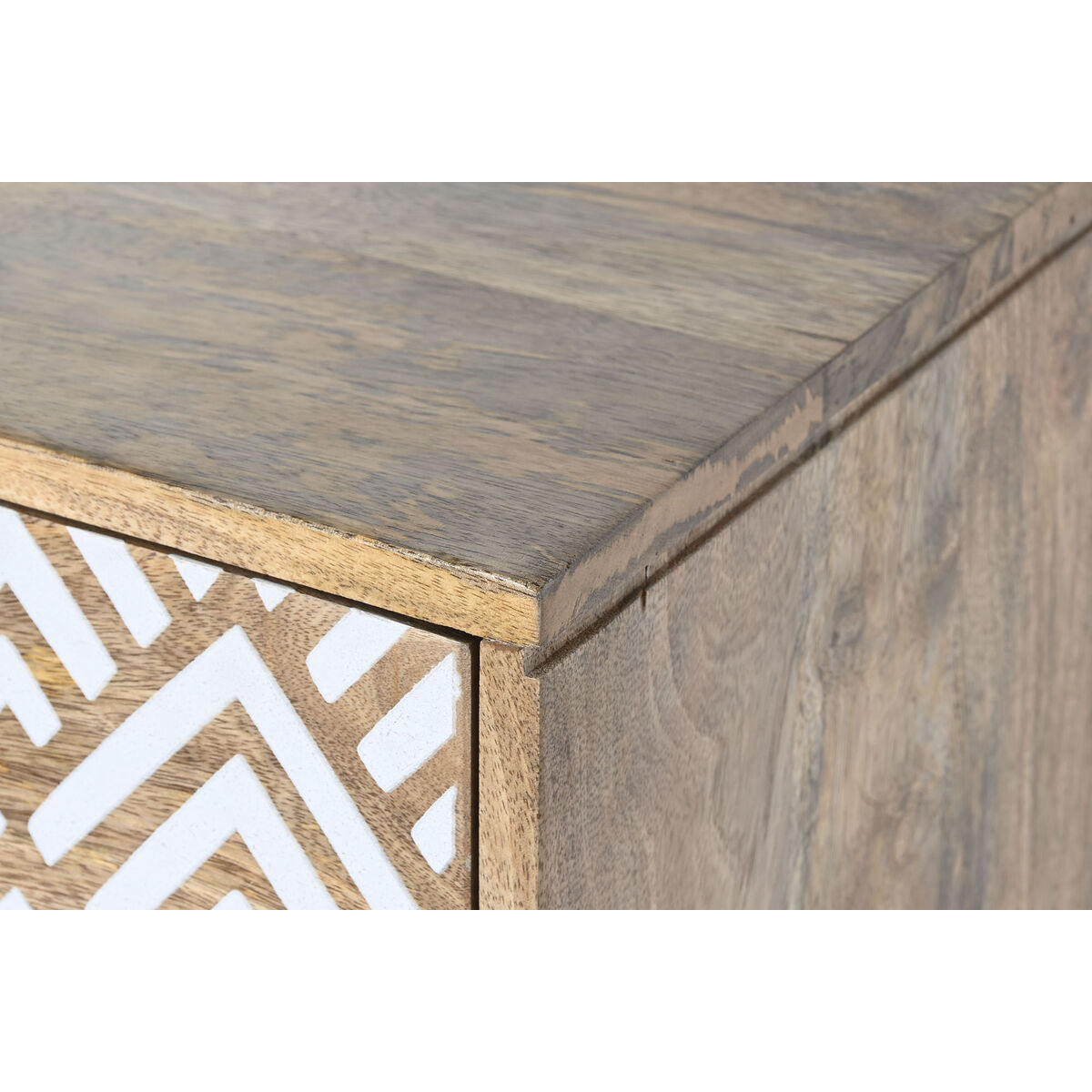 Device DKD Home Decor Natural White Mango Wood (160 x 40 x 85 cm)-7