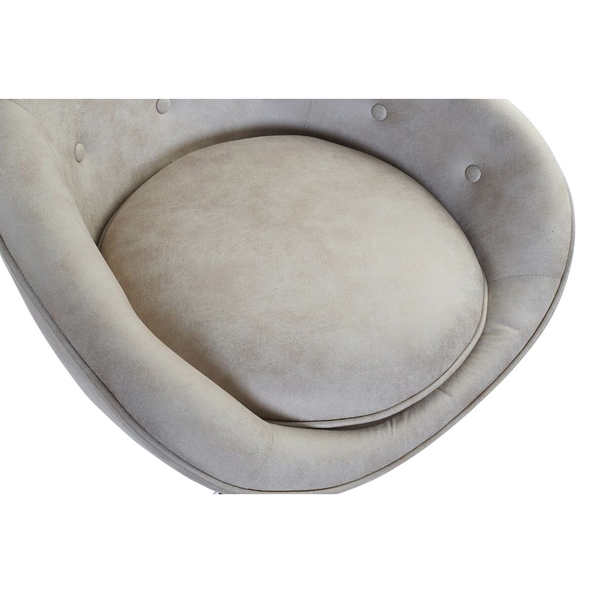 Кресло DKD Home Decor 73 x 74 x 113 cm Серебристый Бежевый Сталь-2