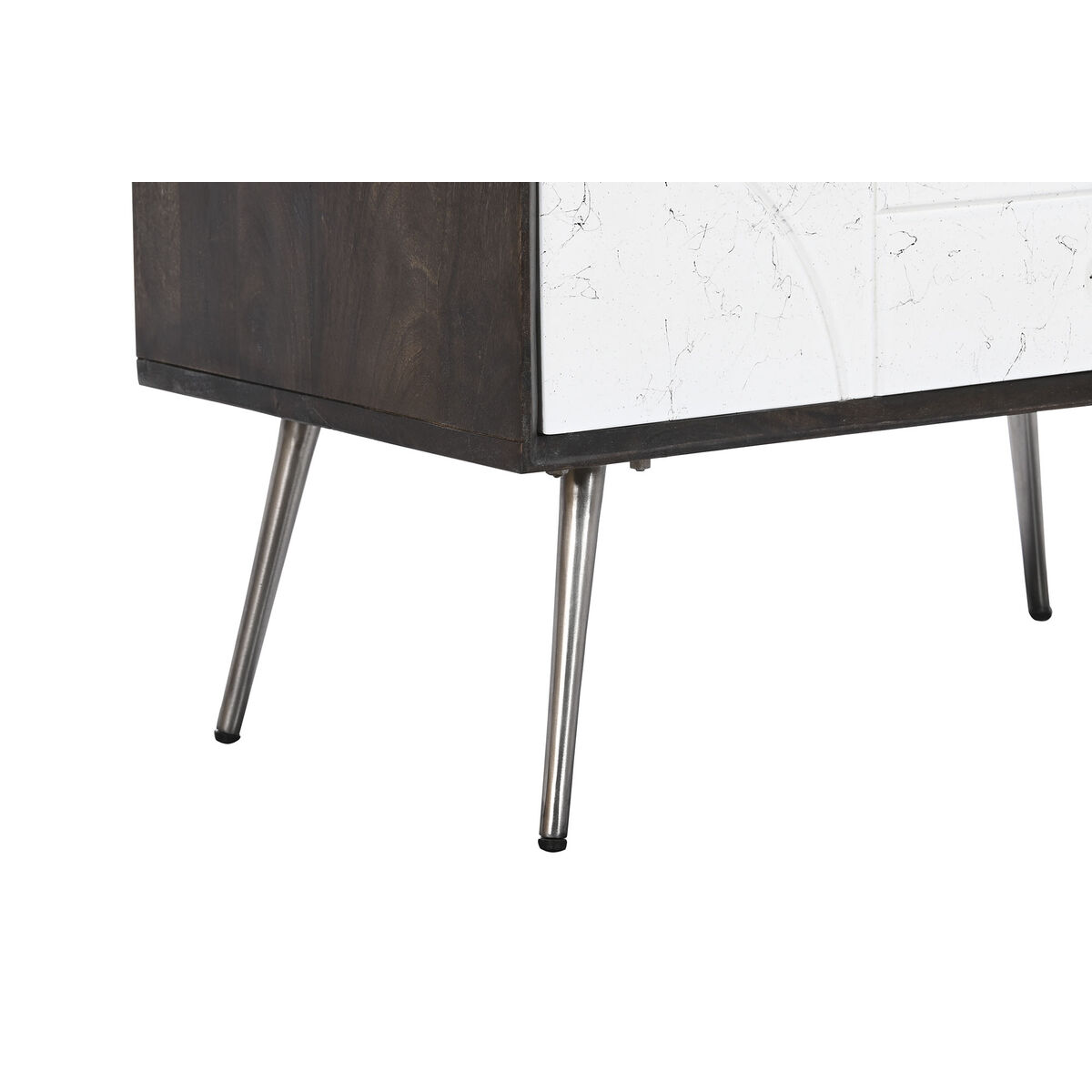 Тумба с ящиками DKD Home Decor 70 x 40 x 105 cm Белый Темно-коричневый Древесина манго-6