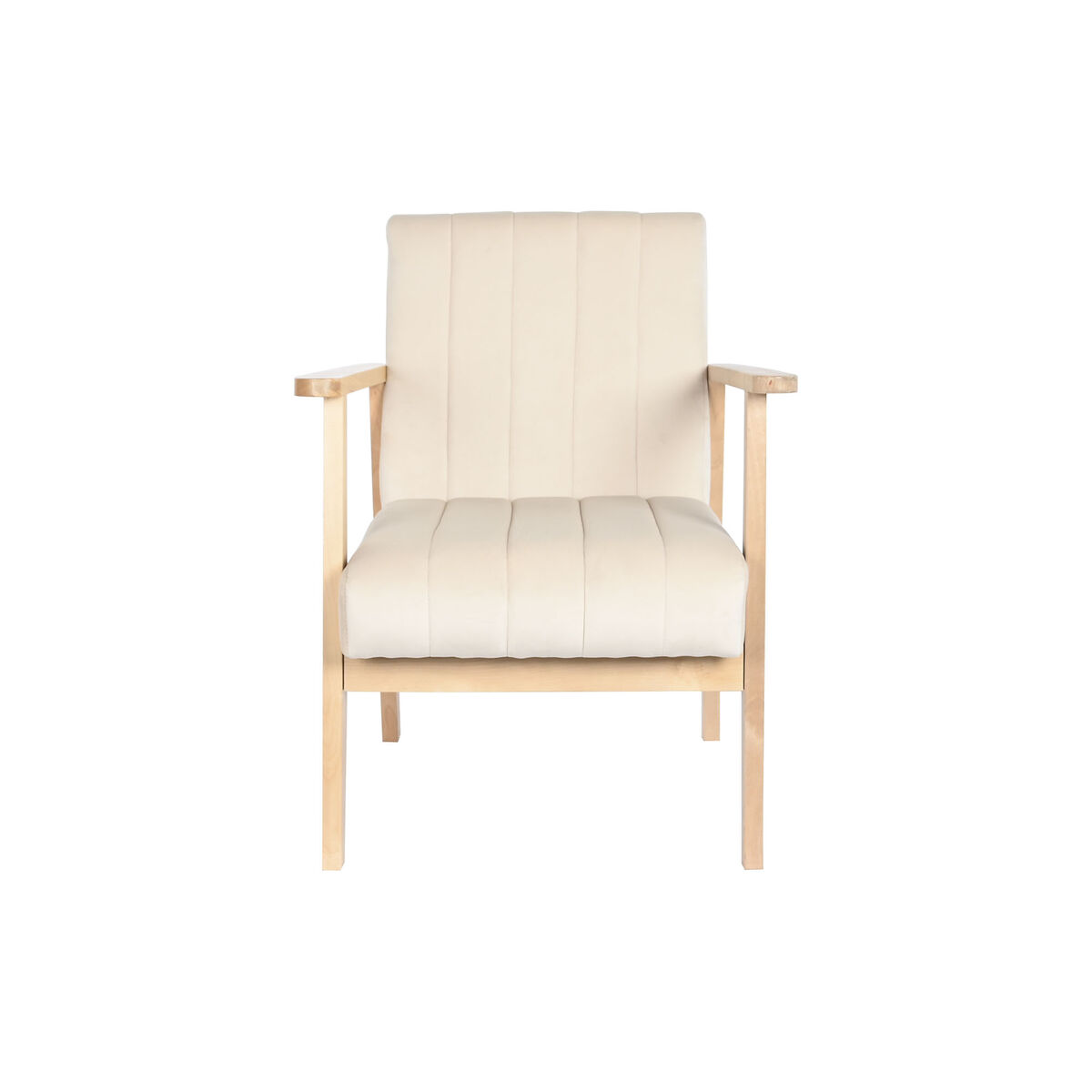 Chair DKD Home Decor Beige Natural Pine 63 x 68 x 81 cm-3
