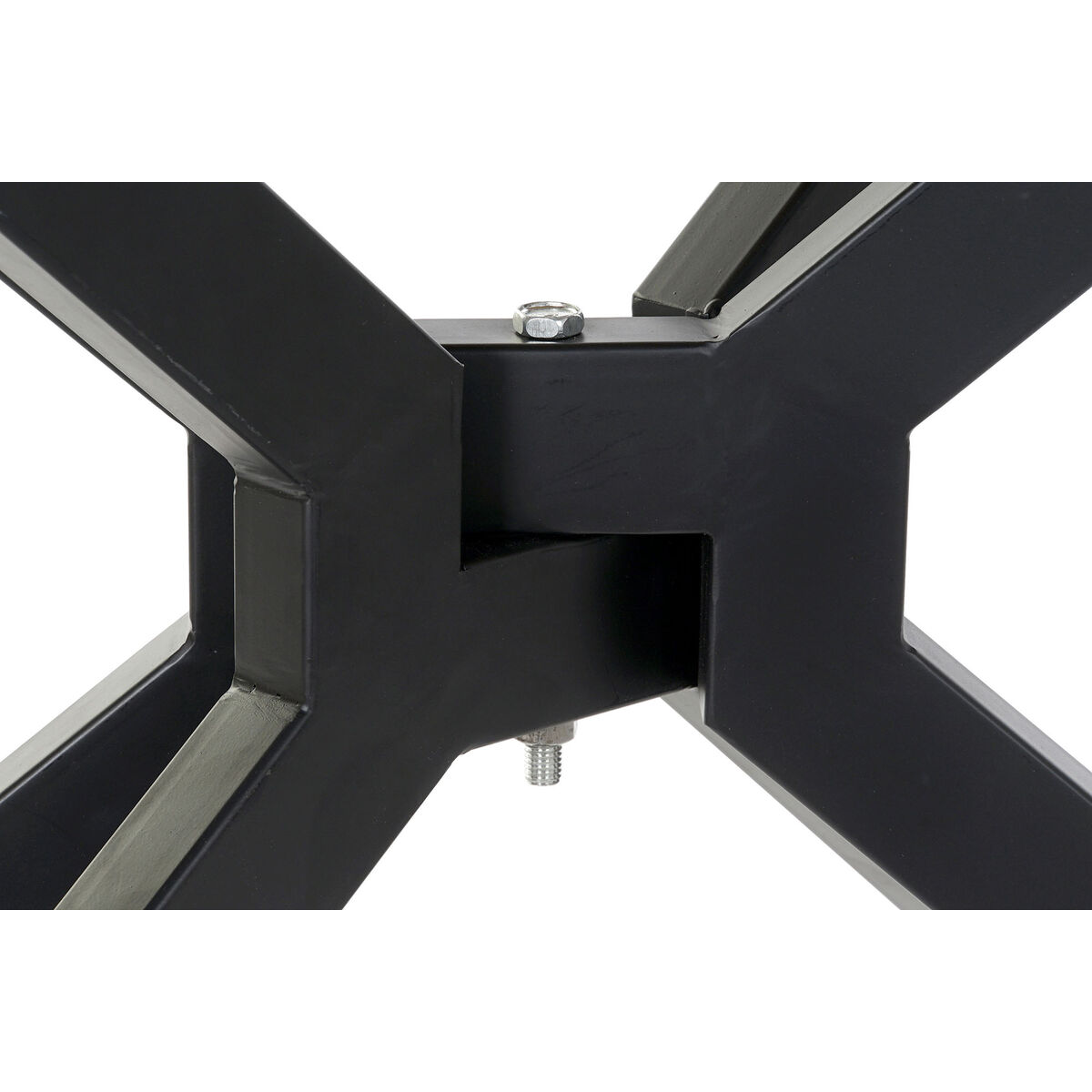 Tavolo di supporto DKD Home Decor Marrone Nero Metallo Naturale El 120 x 40 x 80 cm-3
