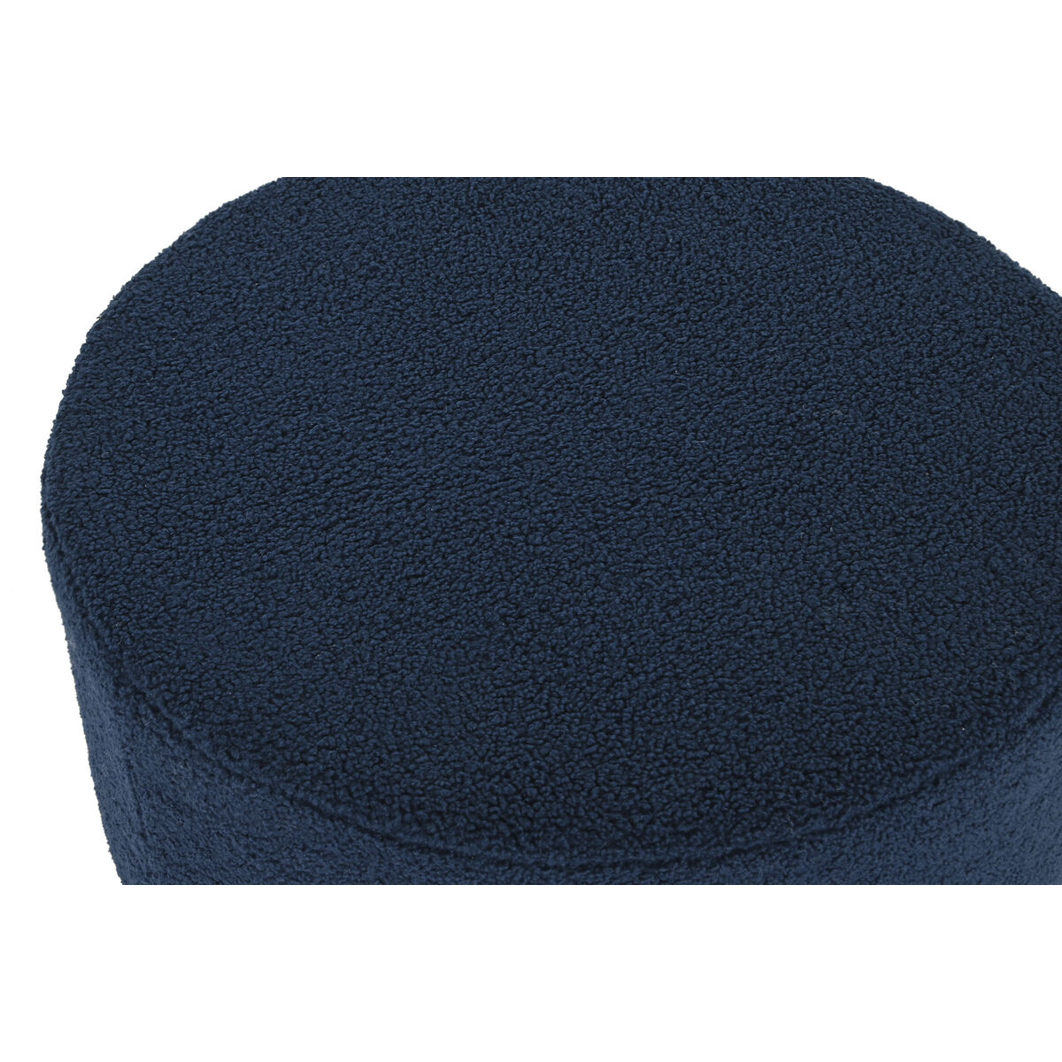 Supporto per i piedi DKD Home Decor Velure blu 55 x 55 x 40 cm-2
