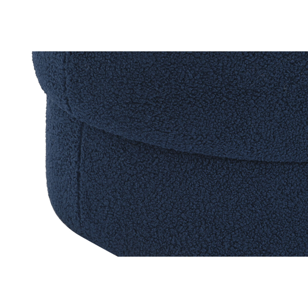 Supporto per i piedi DKD Home Decor Velure blu 55 x 55 x 40 cm-3