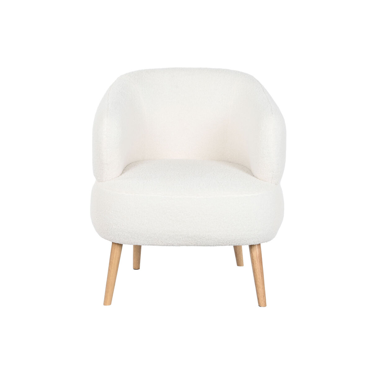 Seat DKD Home Decor White Natural Wooden 70 x 70 x 80 cm-3