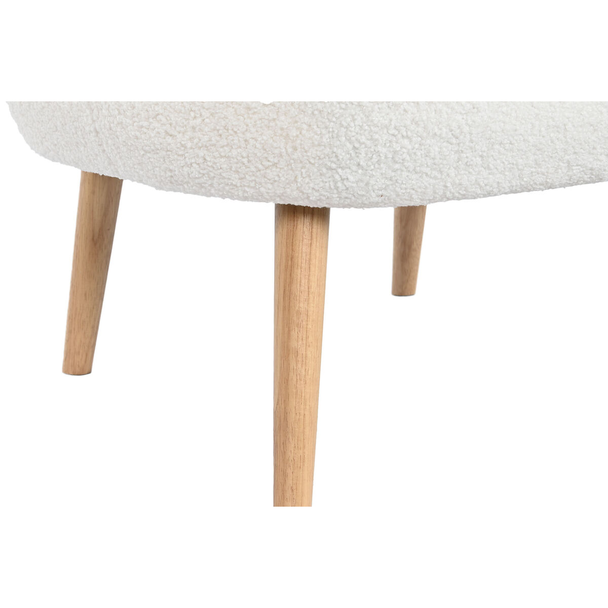 Seat DKD Home Decor White Natural Wooden 70 x 70 x 80 cm-4