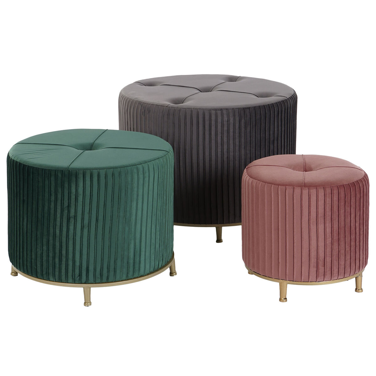 DKD Home Decor Velur 60 x 60 x 45 km木制MDF-4