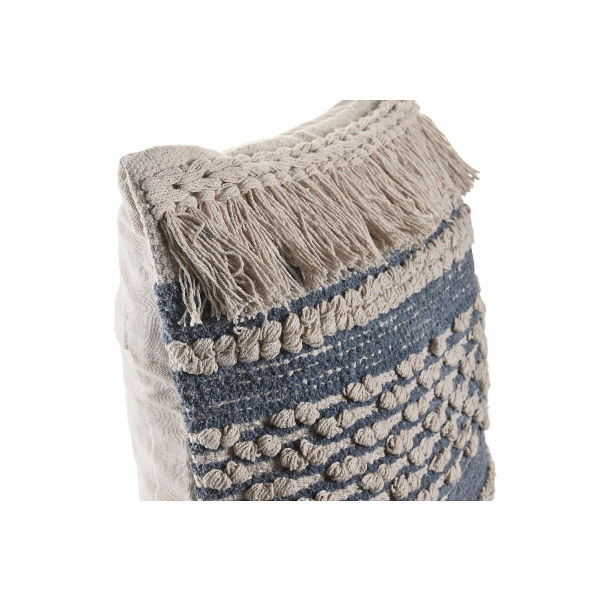 Kissen DKD Home Decor Blau 45 x 10 x 45 cm Weiß Boho-4