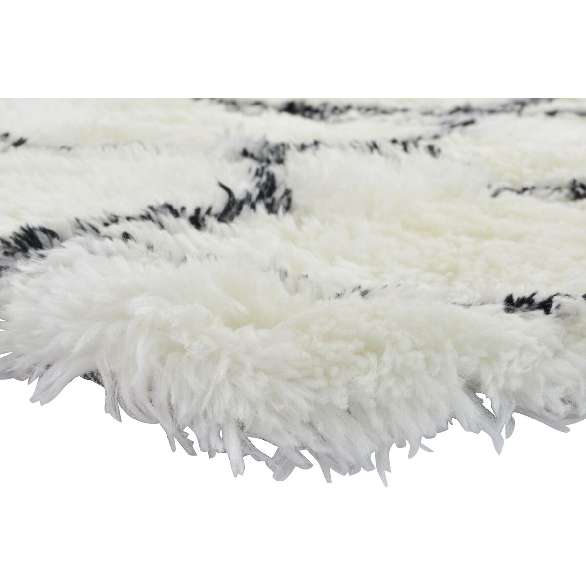 Ковер DKD Home Decor 160 x 230 x 5 cm полиэстер Белый ромбы-2
