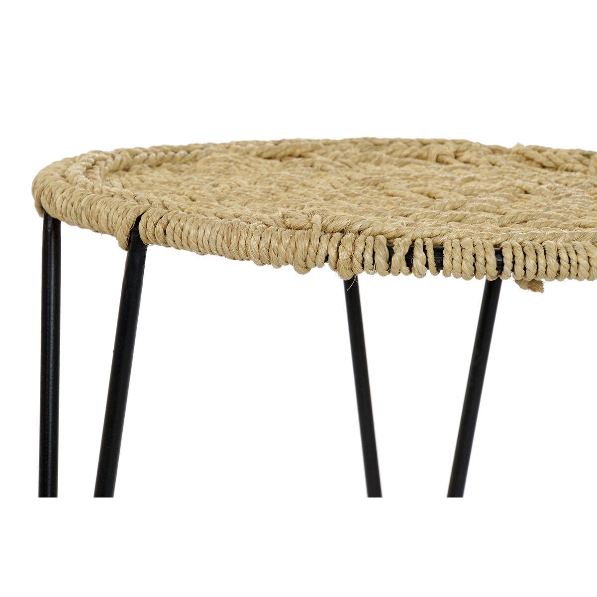 Үш үстел жиынтығы DKD Home Decor қоңыр қара табиғи 62 x 62 x 40 см 62 x 62 x 40,5 см-2