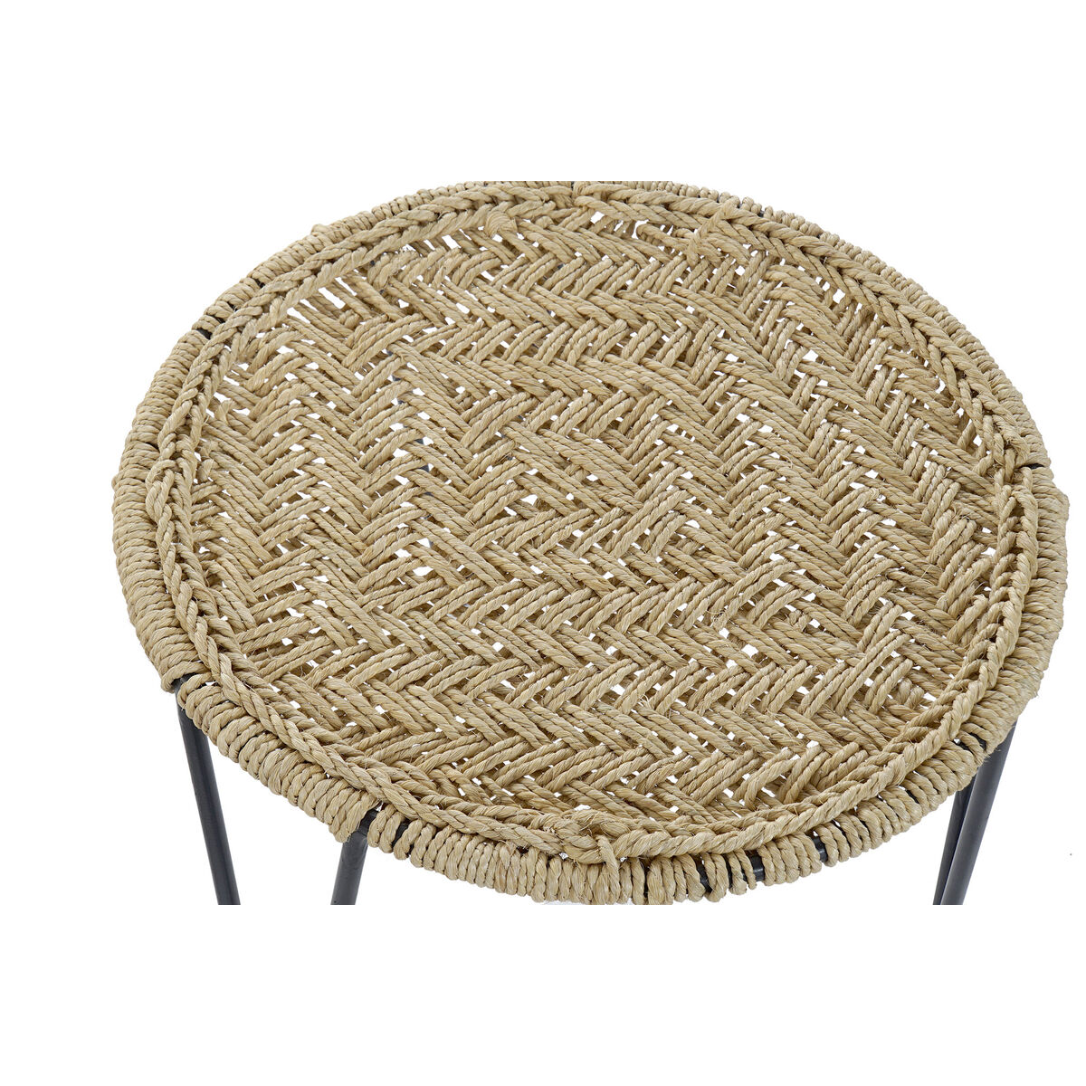 Үш үстел жиынтығы DKD Home Decor қоңыр қара табиғи 62 x 62 x 40 см 62 x 62 x 40,5 см-5