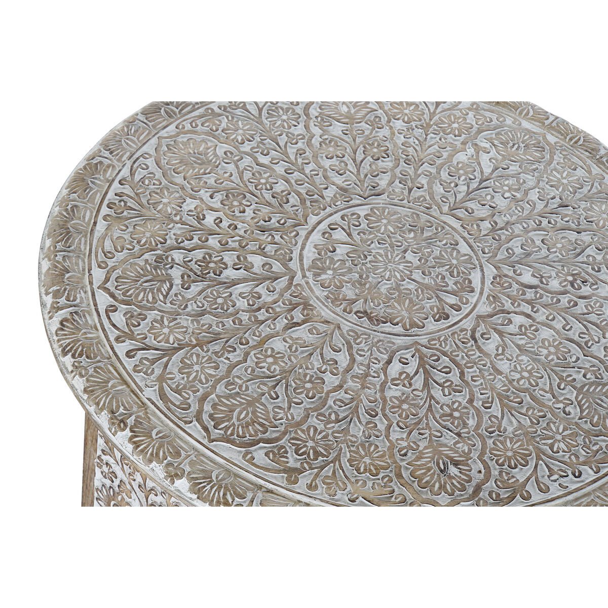 Екі үстел жиынтығы DKD Home Decor табиғи 75 x 75 x 45 см 70 x 70 x 46 см-2